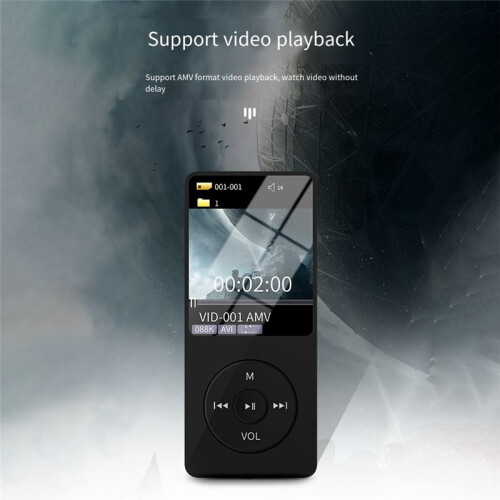 MP4 MP3  Player 160X120Px  Walkman Student Tela de 1,8 Polegadas 64G Plug Card Sports Music Player,A 1