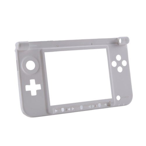 Middle Frame Replacement Housing Cover Case Bottom Console Cover for  3Ds Xl/Ll Game Console Case White 2