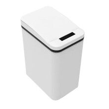 de Basura de Baño Inteligente Sin Contacto  de Basura con Sensor de Movimiento Automático  de Basura Estrecho Impermeable Eléctrico(A)