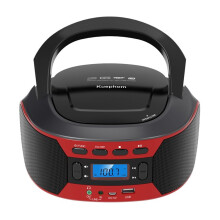 Kuephom CD Player Portable Stereo Speakers Home Walkman Radio Multifunction Convenient CD Player EU Plug