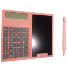 School Season Wissenschaftlicher Taschenrechner, Zusammenklappbares Tablet, Business-BüRo, Tragbarer Taschenrechner, LCD-Tablet, Rosa