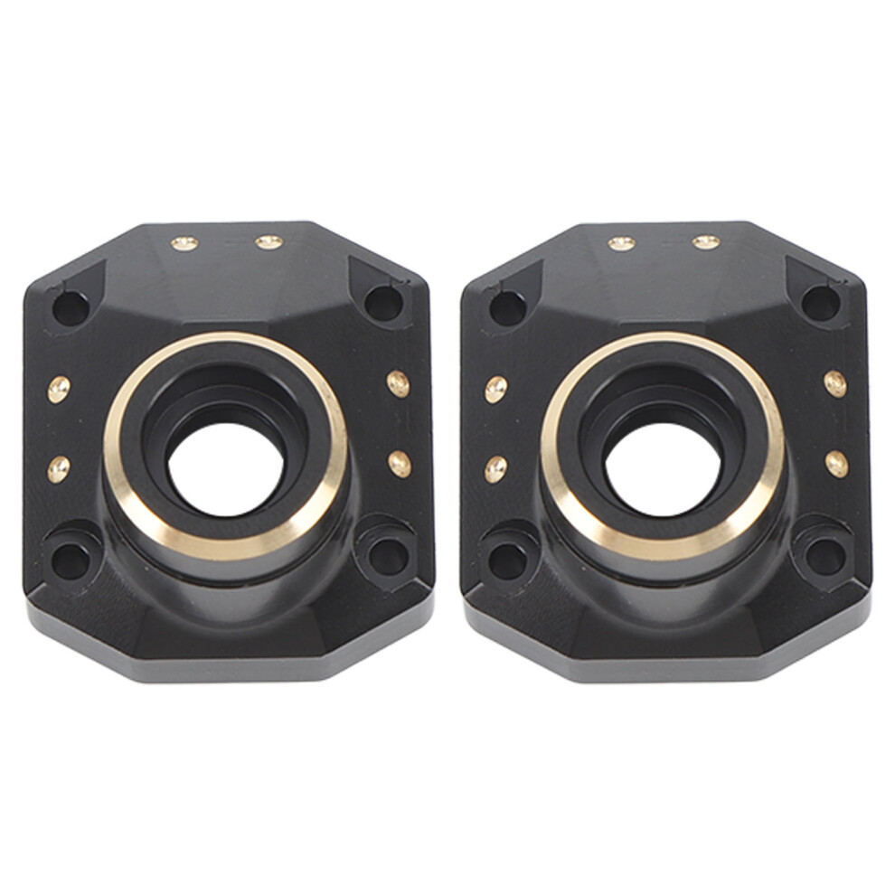 2 Pcs Brass Diff Cover For Axial Capra 1/10, 33X29x23.5mm Black 8441369574542
