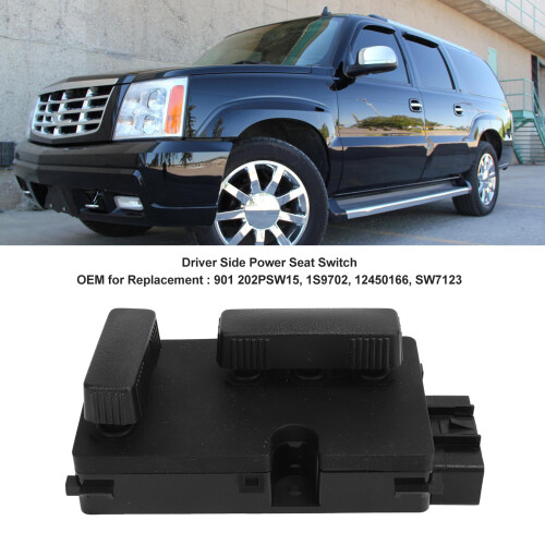 Front Left 8-Way Power Seat Switch for Chevy Silverado LHD Driver Side 2