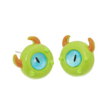 1 Pair Stud Earrings Ear Studs Little Monster Shape Earrings