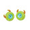 1 Pair Stud Earrings Ear Studs Little Monster Shape Earrings 1
