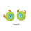 1 Pair Stud Earrings Ear Studs Little Monster Shape Earrings 3