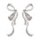 Boucles d'oreilles coréennes exagérées, diamants, nœud papillon, 1