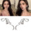 Boucles d'oreilles coréennes exagérées, diamants, nœud papillon, 3