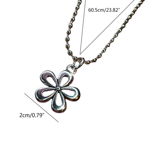 Chaîne de cou Simple de tempérament de fleur de marguerite, 1