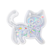 Cute Cat Holographic Molds Epoxy Resin Mold Handmade Jewelry-1