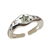 Zircon Adjustable Rings Girl Wedding Engagement Rings-J3859