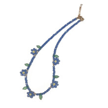 Chain Necklace Necklaces Pendant Necklaces Flower-Sapphire