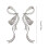 Boucles d'oreilles coréennes exagérées, diamants, nœud papillon, 2