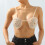 Perlen-Brustkette, Perlen-Bralette-Top, sexy-Weiß 6