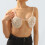 Perlen-Brustkette, Perlen-Bralette-Top, sexy-Weiß 4