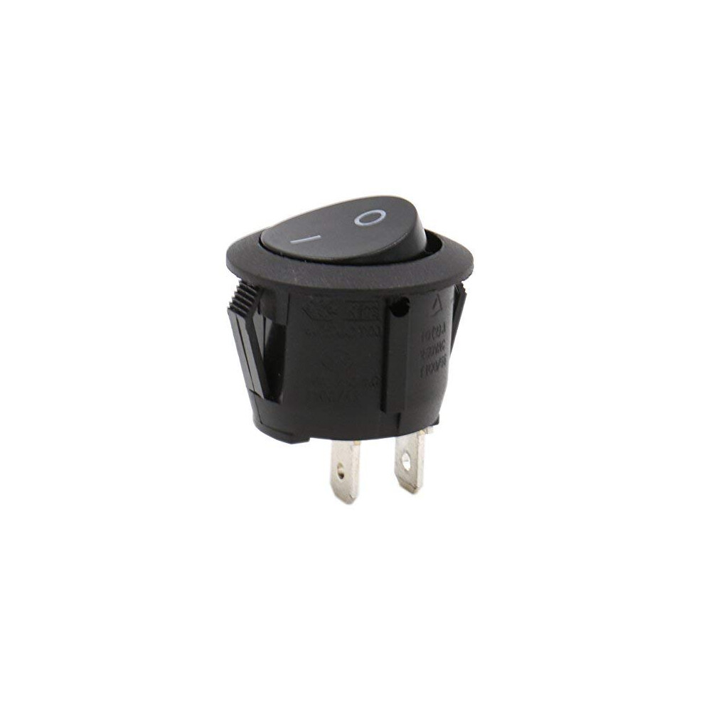 High-Quality Snap-In Round Rocker Switch, Heat Resistant Polyamide E Nylon Pa66 Silver Terminals Spst On-Off Toggle Power Switch For Diy Power 9169997110770