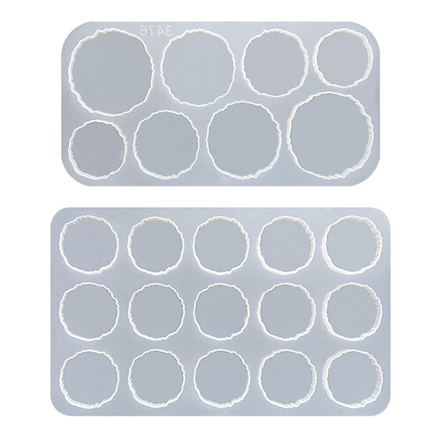 Ronde Coaster Mold DIY Epoxyhars Siliconen Mal Opslag-MD3476A 1