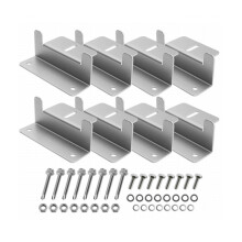 Solar Panel Mounting Z Brackets, Solar Panel Mounting Z Brackets Aluminum Corrosion-Free, Lightweight Aluminum Mounting System for RV Boat Roof