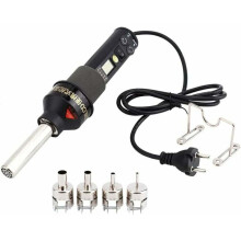 Elektrisk varmluftpistol med justerbar temperaturkontrol, LCD digitalt display til elektronikreparation, skridsikkert håndtag for komfortabelt greb,