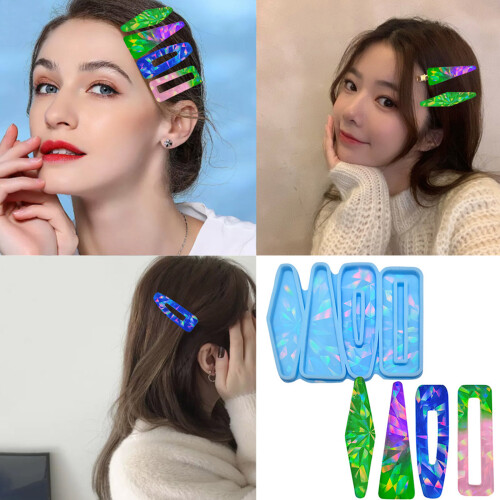 Silikon-Harzformen, DIY-Haarnadel-Gießform,-Blau 2 2