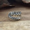 Exquisite Gothic Fish Bone Ring Punk Open Adjustable Ring for 6