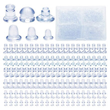 300 paires de fermoirs de boucles d'oreilles en Silicone,