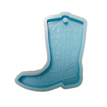 DIY glanzende glanzende cowboylaars sleutelhanger schimmel