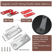 Ultra Thin Magnetic Catch For Kitchen Closet, Stainless Steel Mounting High Quality Screws For Ultra Thin Cabinet Magnetic Door Catch With Strong