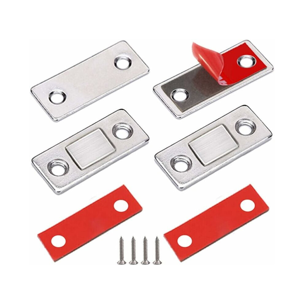 Durable Cabinet Door Latch, Long-Lasting Durability Magnetic Catch For Bathroom Closet Doors, Stainless Steel Construction Ensures Secure Closure (2 9405630217155