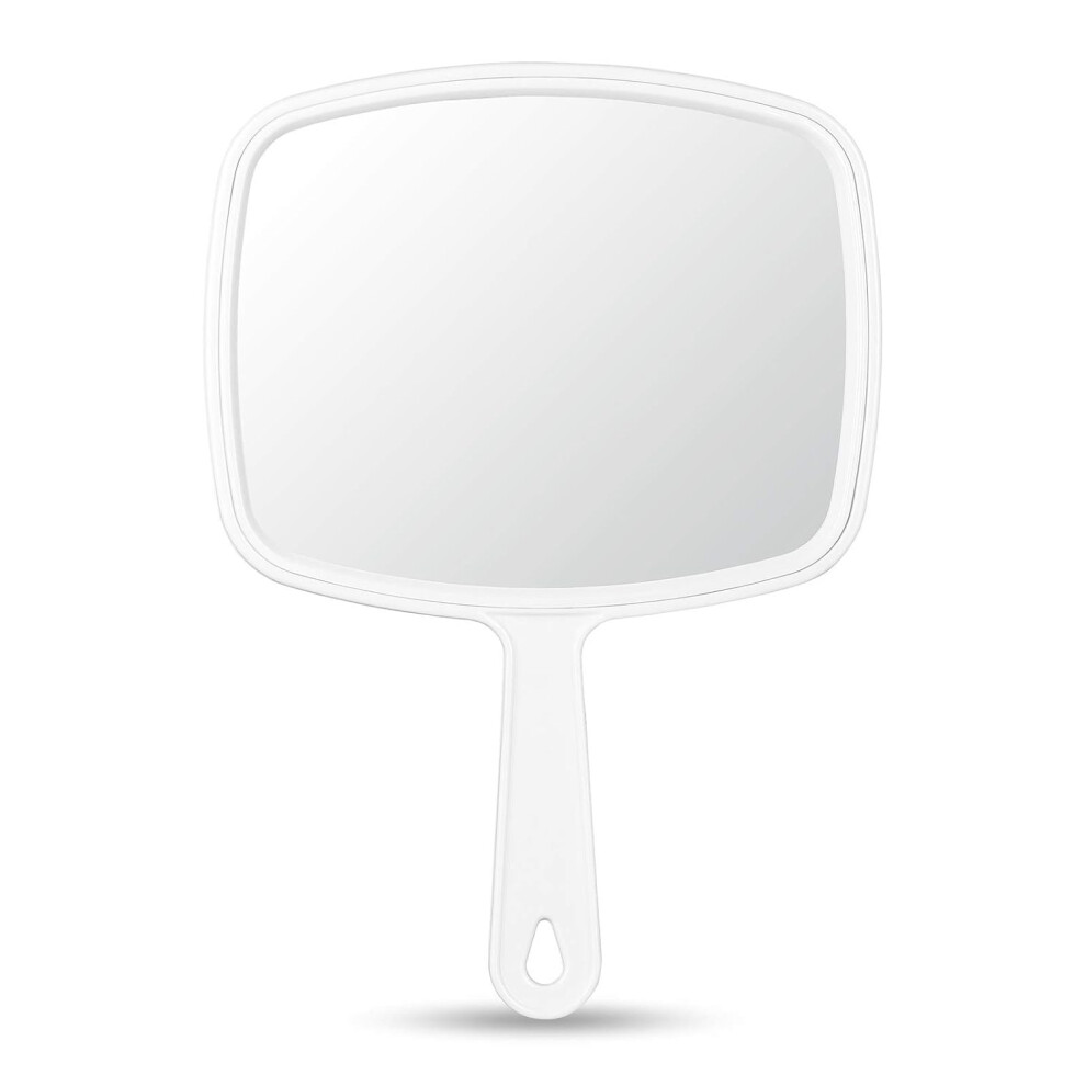 Stylish Magnifying Mirror, Clear Wooden Texture Ergonomic Handle, HD Mirror Surface for Precise Makeup Application
