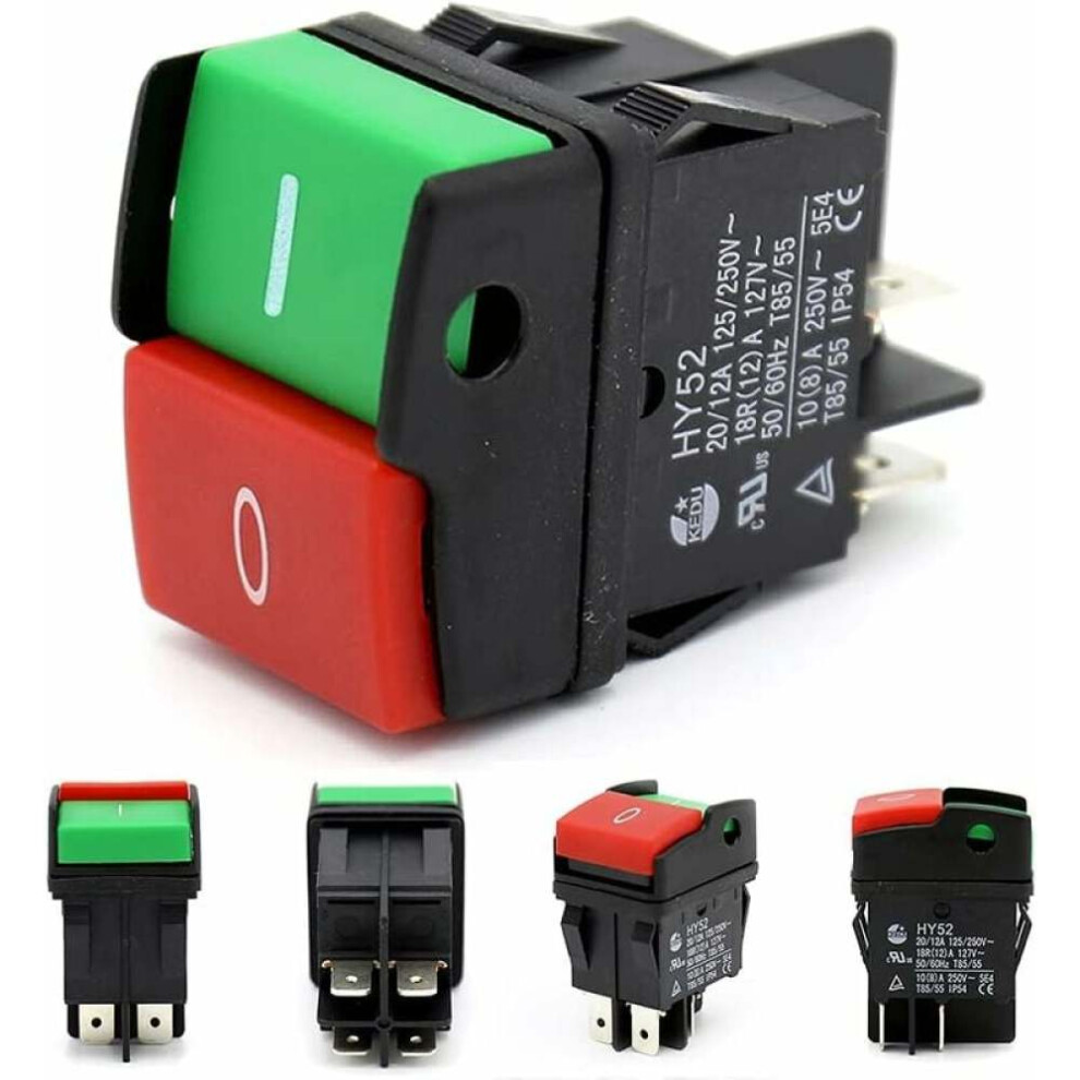 Push Button Switch For Electrical Equipment, On Off Switch With High Precision Mechanism Design Long Service Life, Waterproof Dustproof Safety Switch 9169997111371