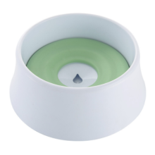 Ciotola per l'acqua per animali domestici, con tappo antisbavatura e design antiscivolo per uso interno ed esterno, materiale ecologico, verde,