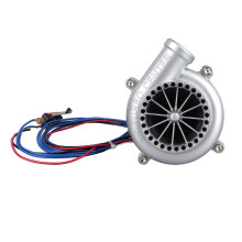 12V Turbo Blow-Off-Ventil Simulator Silber Elektronischer Soundeffekt für Auto & Motorrad