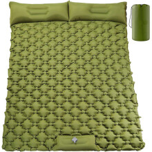 Trailside Sanctuary: Sleeping Pad with Pillow, Quick Inflate Deflate for Instant Comfort