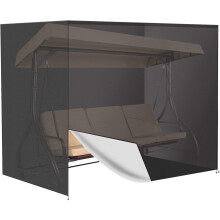 Housse de protection pour balancelle de patio résistante au vent, en tissu imperméable facile à nettoyer pour une protection durable contre le