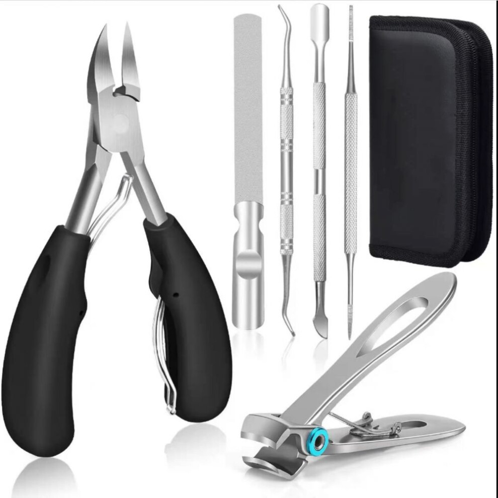 Surgical-Grade Stainless Steel Ingrown Toenail Treatment, Ergonomic Handle Double Sided Nail Lifter For Easy Home Pedicures