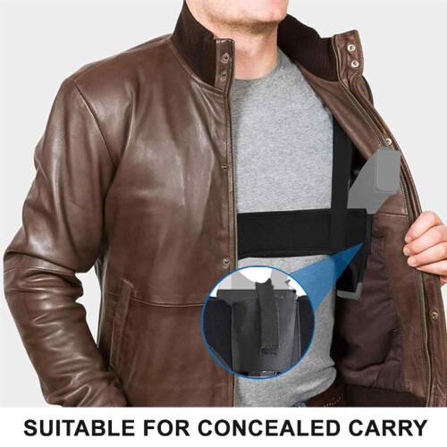 Shoulder Holster, Universal Compatibility for Various Firearms, Versatile Wearing Options, Tactical Functionality, Soft and Breathable Material, 2