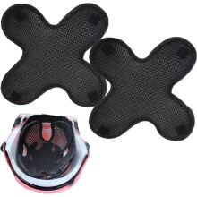 Helmet Liner, Mesh Newborn Support With Adjustable Height, Universal Adaption For Helmet, Bicycle, Motorcycle, And More, Black (2Pcs)
