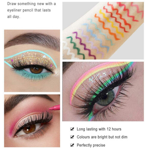 Κιτ Eyeliner με ομαλή και ακριβή εφαρμογή, 20 πολύχρωμα χρώματα για επαγγελματικό 2