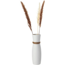 Vază albă înaltă, decor pentru petrecerea de nuntă, ceramică lucrată manual pentru sufragerie, design elegant cu stil minimalist modern