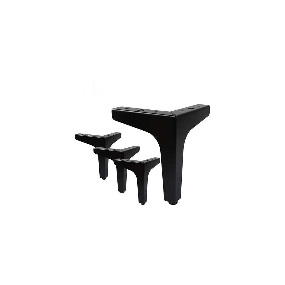 Multipurpose Furniture Legs, High Quality Iron Supports For Custom Projects, Satin Black Anti-Rust Powder Coating, Easy Installation Within Minutes, 9433291636978