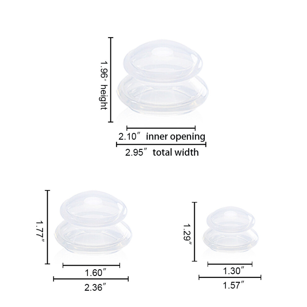 Revolutionize Your Health Routine, Medical Grade Massage Therapy Cups, Ideal for Professional Body Massage Tools, Transparent Silicone Cups for