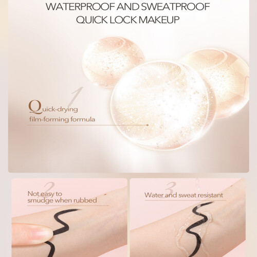 Eyeliner Kohl Formula που μένει στη θέση του, έντονο μαύρο χρώμα με απαλή εφαρμογή, 2