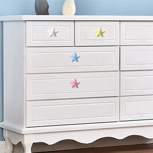 4Pcs Cabinet Drawer Knobs Porcelain Cabinet Knobs Kitchen Door Handles Ceramic Children'S Room Closet Wardrobe Handles 1