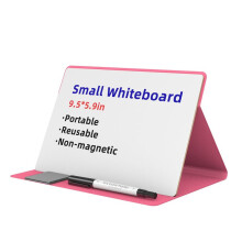 Petit Tableau Blanc Portable, Tableau Magnétique Effaçable à Sec Réutilisable avec Chiffon de Nettoyage pour Marqueur, Tableau Magnétique