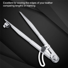 200mm Drawing Wing Leather DIY Adjustable Creaser Wing Divider,Rotating Tool Leathercraft Compasse