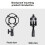 Microphone Arm Stand Table Top Universal Cantilever Microphone Stand Microphone Shock Clamp Stand for Microphone 3