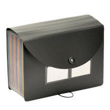 Carpeta de Archivos Expandible con 24 Bolsillos y Etiquetas en , Organizador de Archivos con Tapa Expandible, Organizador de Archivos Tipo