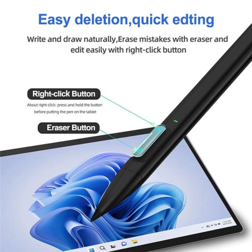 Slim Pen 2 voor Surface Pro 9/8/7/6/5/4/3/X, Surface Go 3/2/1,Book 3/2/1,Laptop 4/3/2/1,Studio/2/1,USB-C-Opladen 1