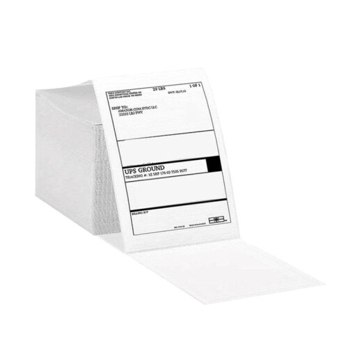 4x 4 Polegadas Etiquetas Térmicas Diretas 500 Etiquetas Por Pilha - Adesivo Forte para Estilo de Etiqueta de Remessa: 4X4 Polegadas